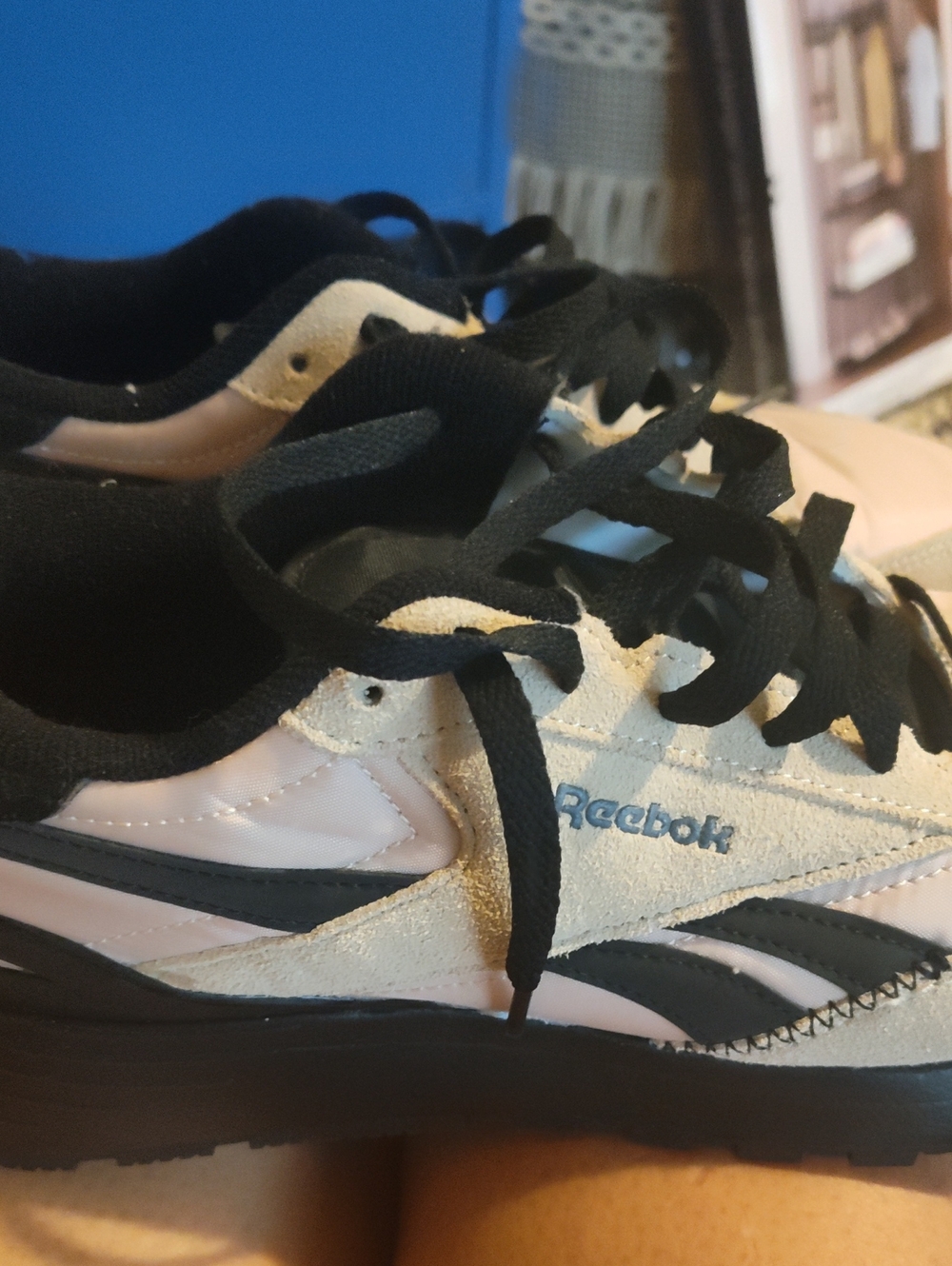 Reebok Pink, Black and Gray Low-Top Sneakers - Picture 3 of 4